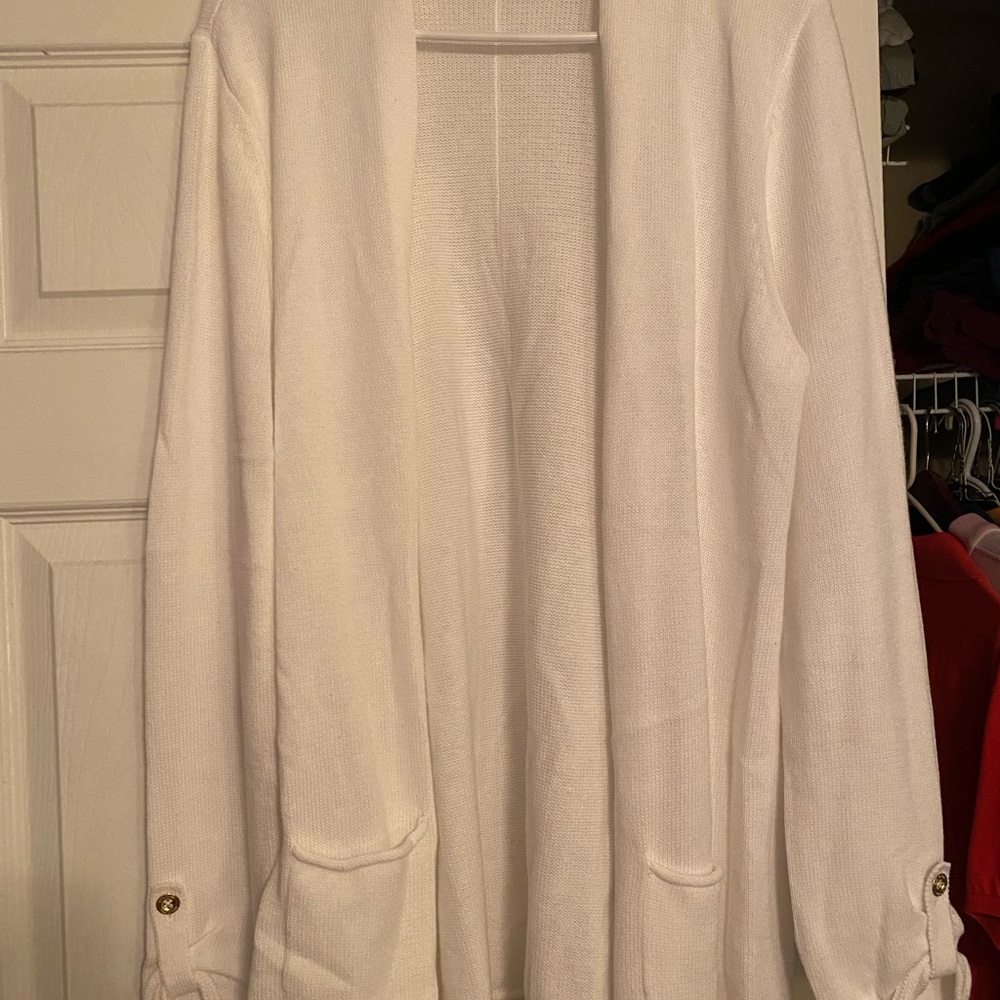Lily Pulitzer white cardigan